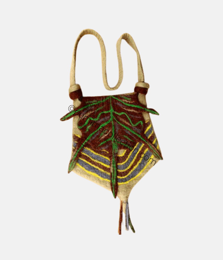 Forest Leaf Felt Bag